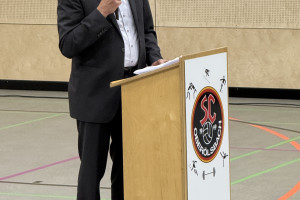 Norbert Niesslbeck vertrat die Gemeinde beim SCO